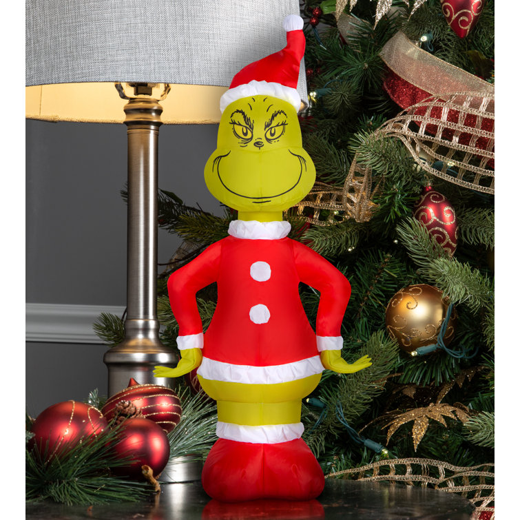 Gemmy Industries Airdorable AirblownGrinch In Santa SuitDr. Seuss
